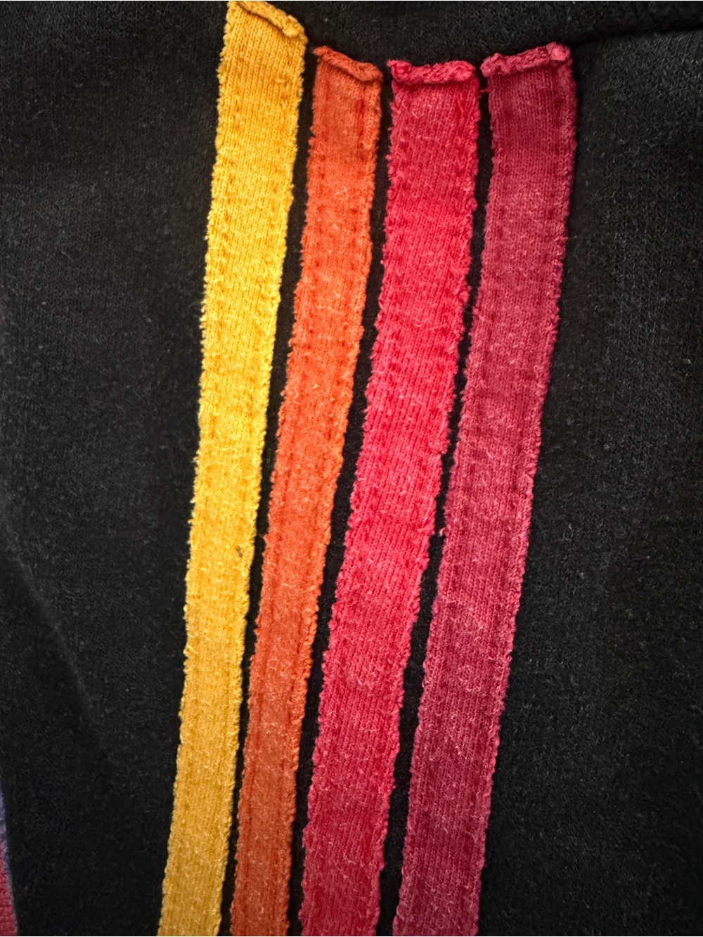 Aviator Nation Zip Up Hoodie Black w/ 4 Stripe on Sleeves - XXL - Soft and Cozy! - Picture 3 of 12